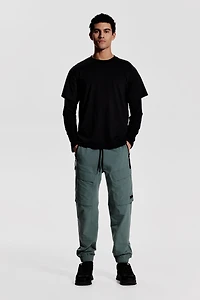 Regular Fit Sports Cargo Joggers