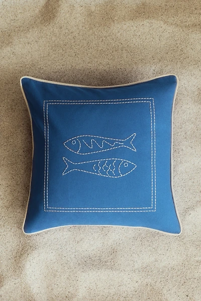 Embroidered-Motif Cushion Cover