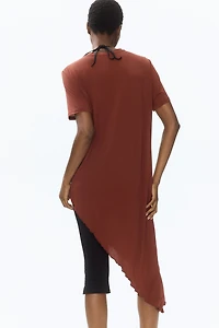 Long T-shirt asymétrique