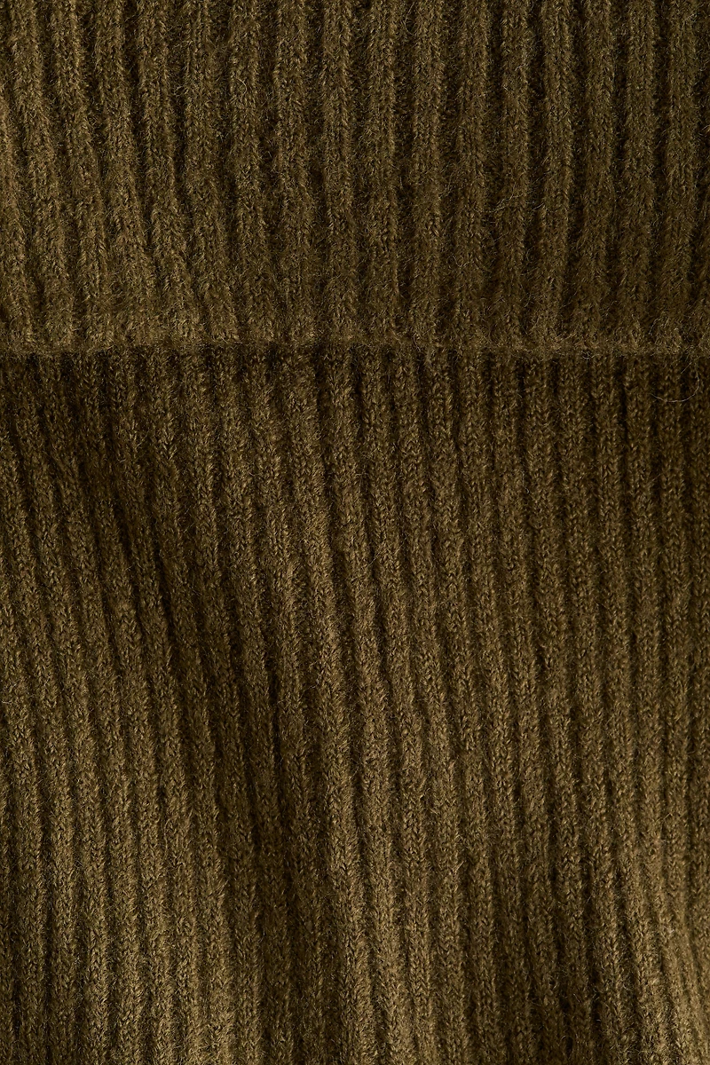 Rib-Knit Off-the-Shoulder Dress