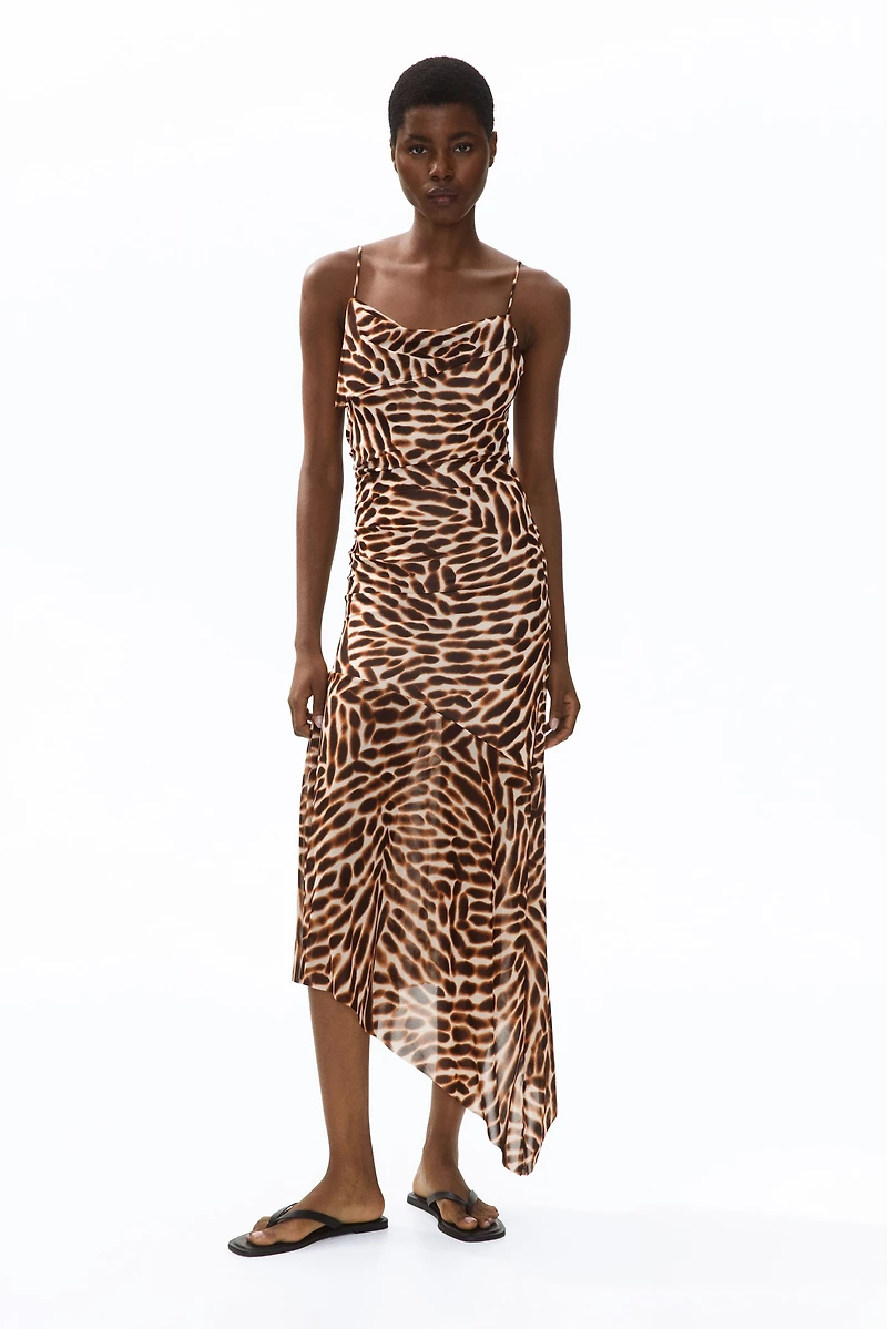 Asymmetric Strappy Dress