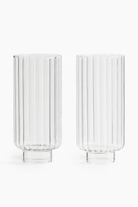 2-Pack Fluted Highball Glasses