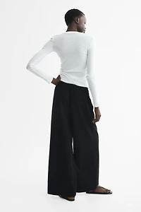 Pleated Drawstring Pants
