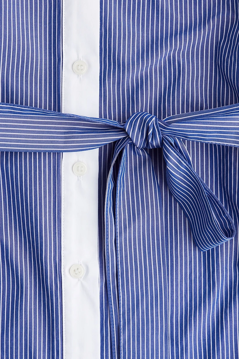 Tie-Belt Shirt Dress