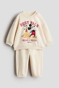 Ensemble 2 pièces en molleton imprimé