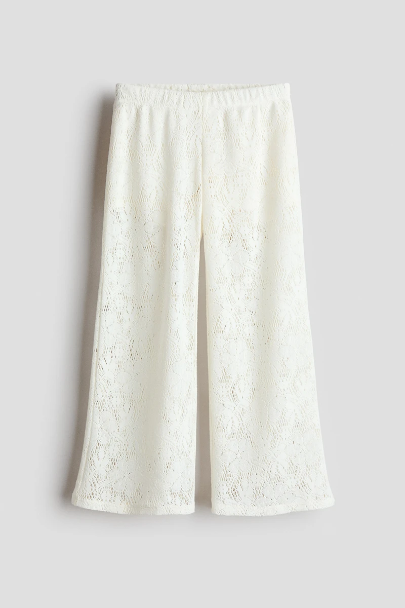 Crochet-Look Pants