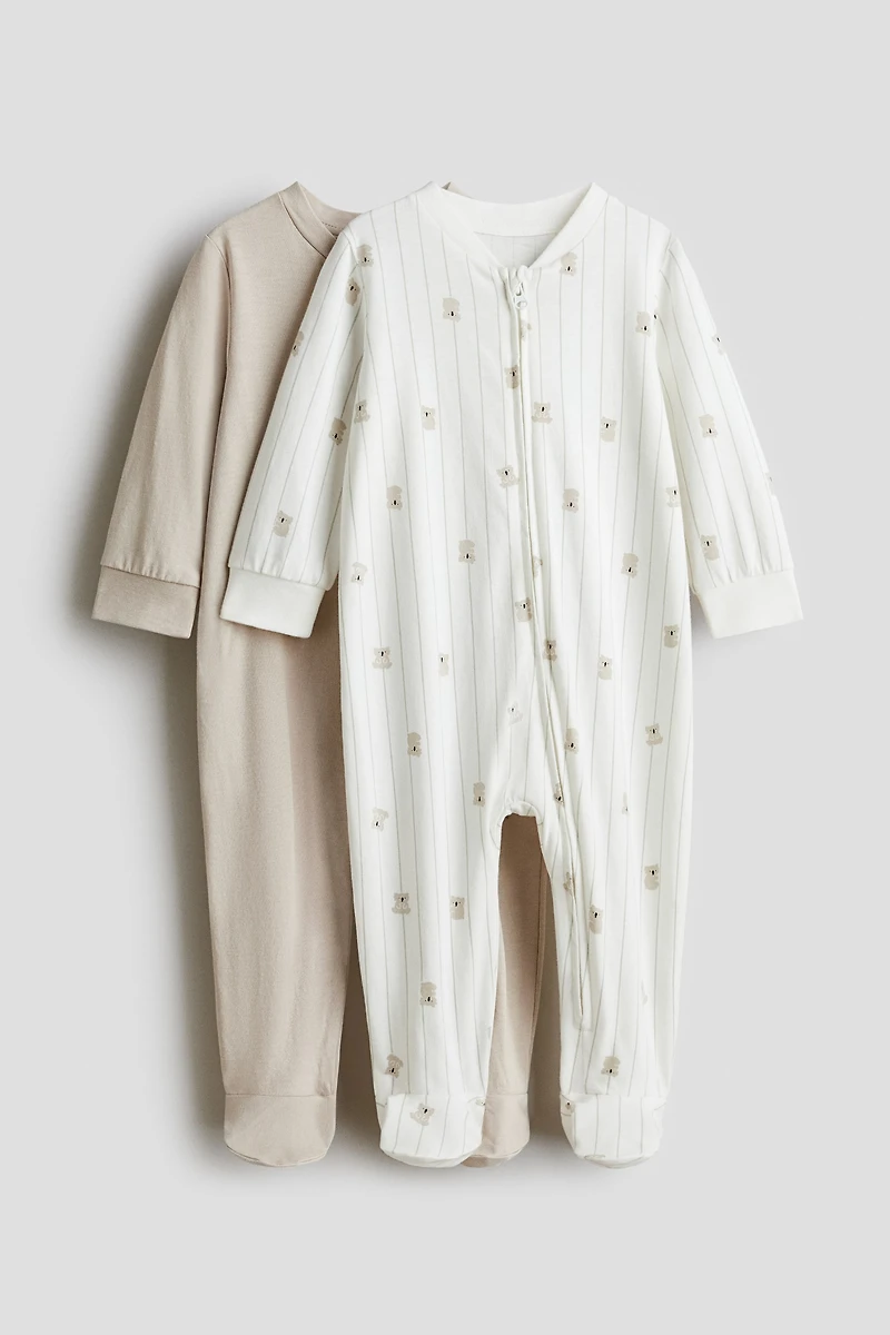 Lot de 2 pyjamas à glissière