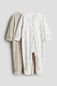 Lot de 2 pyjamas à glissière