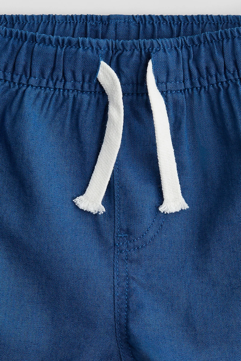 Linen-Blend Joggers