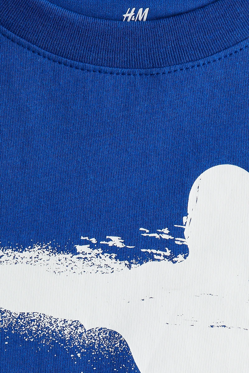Printed cotton T-shirt