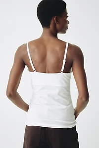 MAMA Lot de 3 hauts d'allaitement bretelles fines