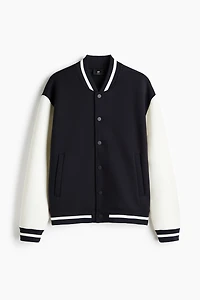 Loose-Fit Baseball Jacket