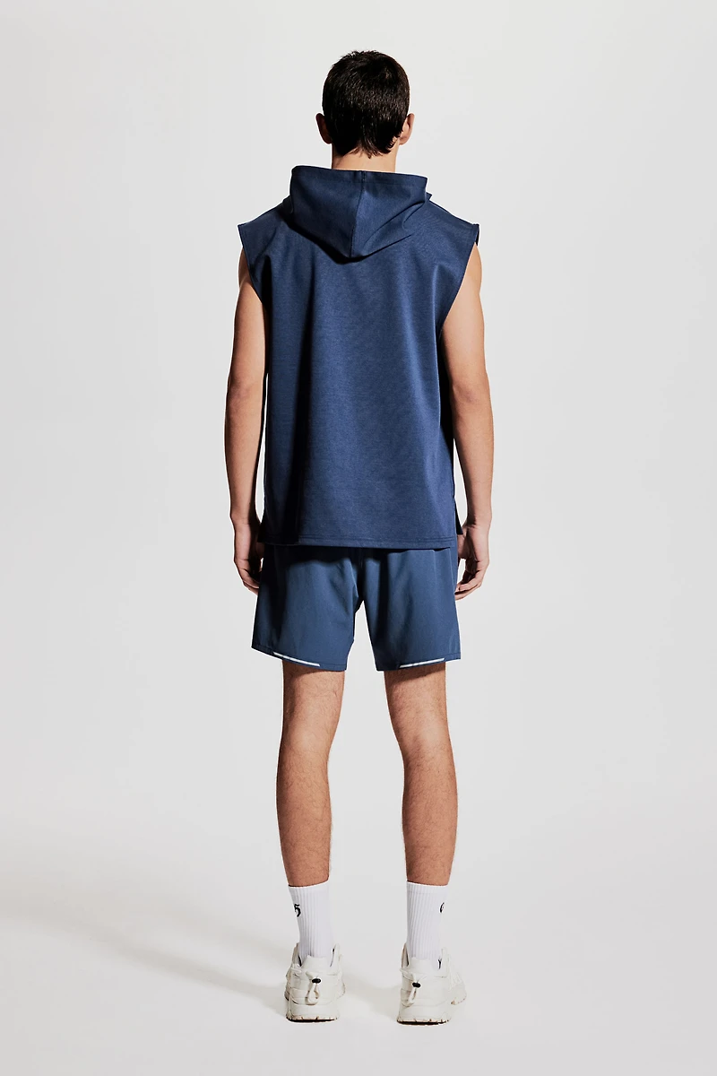 Regular-Fit Sleeveless Sports Hoodie with DryMove™