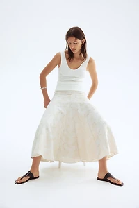 Jacquard-Weave Skirt