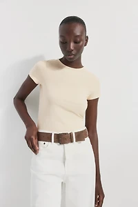 Fitted Viscose T-Shirt