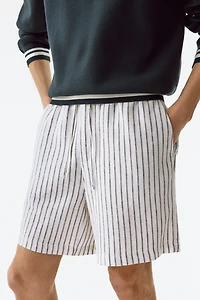 Relaxed-Fit Linen-Blend Shorts