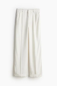 Pantalon de tailleur à revers