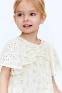 Robe en coton avec broderie anglaise