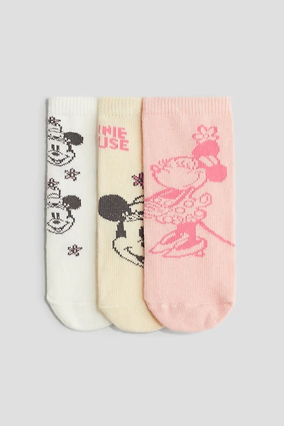 Lot de 3 paires chaussettes à motif