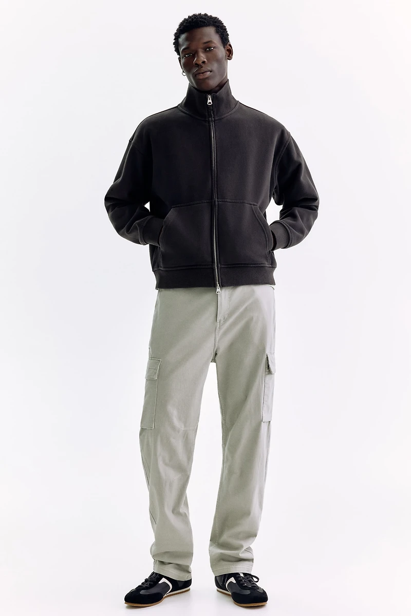 Relaxed-Fit Boxy Track Jacket