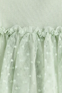 Dress with Tulle Skirt