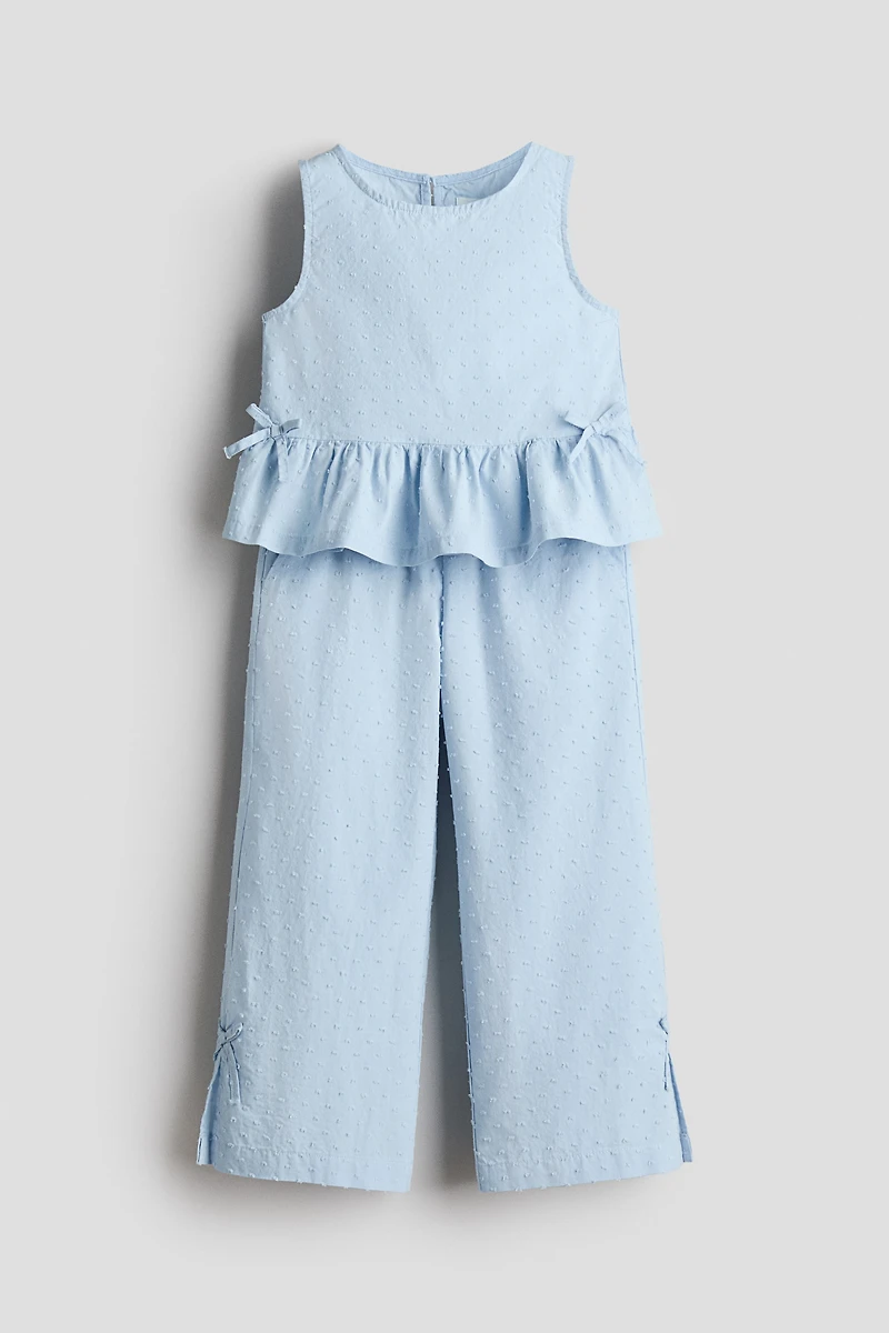 2-Piece Cotton Plumeti Set