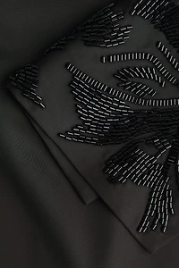 Blouse à dos bénitier avec perles de fantaisie