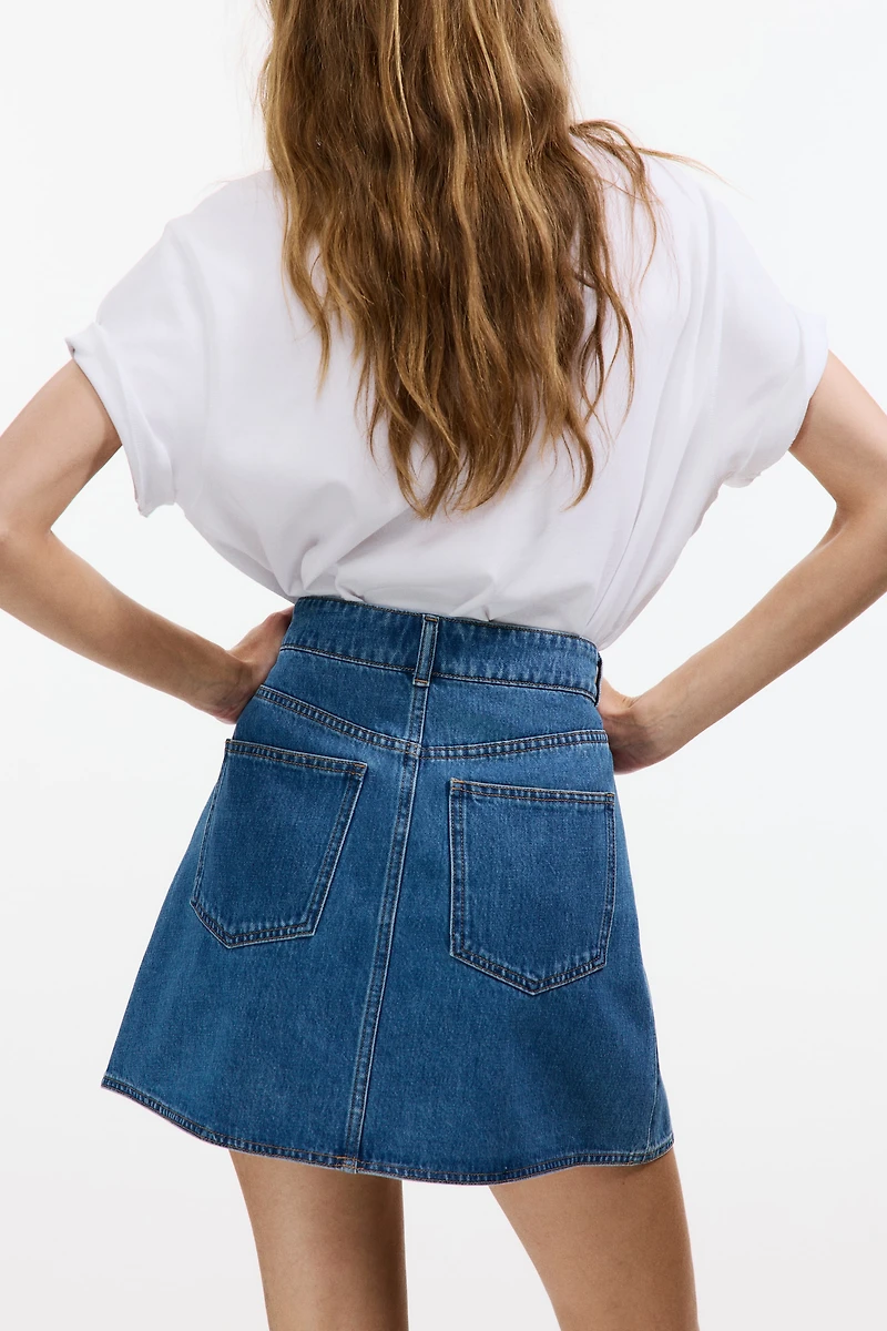 A-Line Denim Skirt
