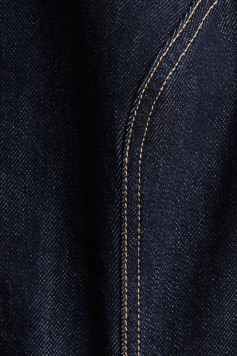 Tapered-Waist Denim Vest