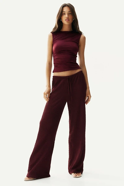 Crinkled Drawstring Pants