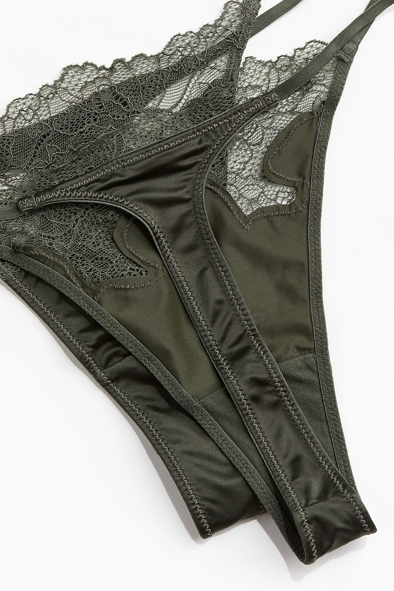 2-pack Microfiber Thong Briefs