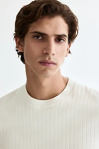 Slim-Fit Knit T-Shirt