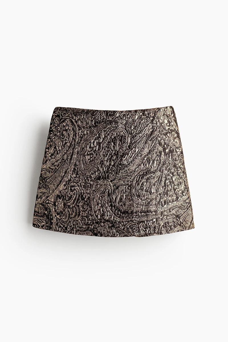 Jupe-short en tissu jacquard