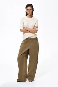 Haut à volants en tricot