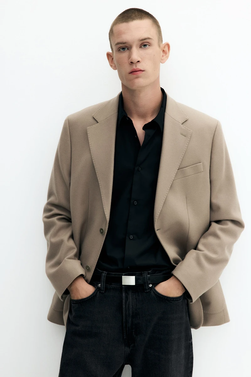 Regular-Fit Cashmere-Blend Jacket