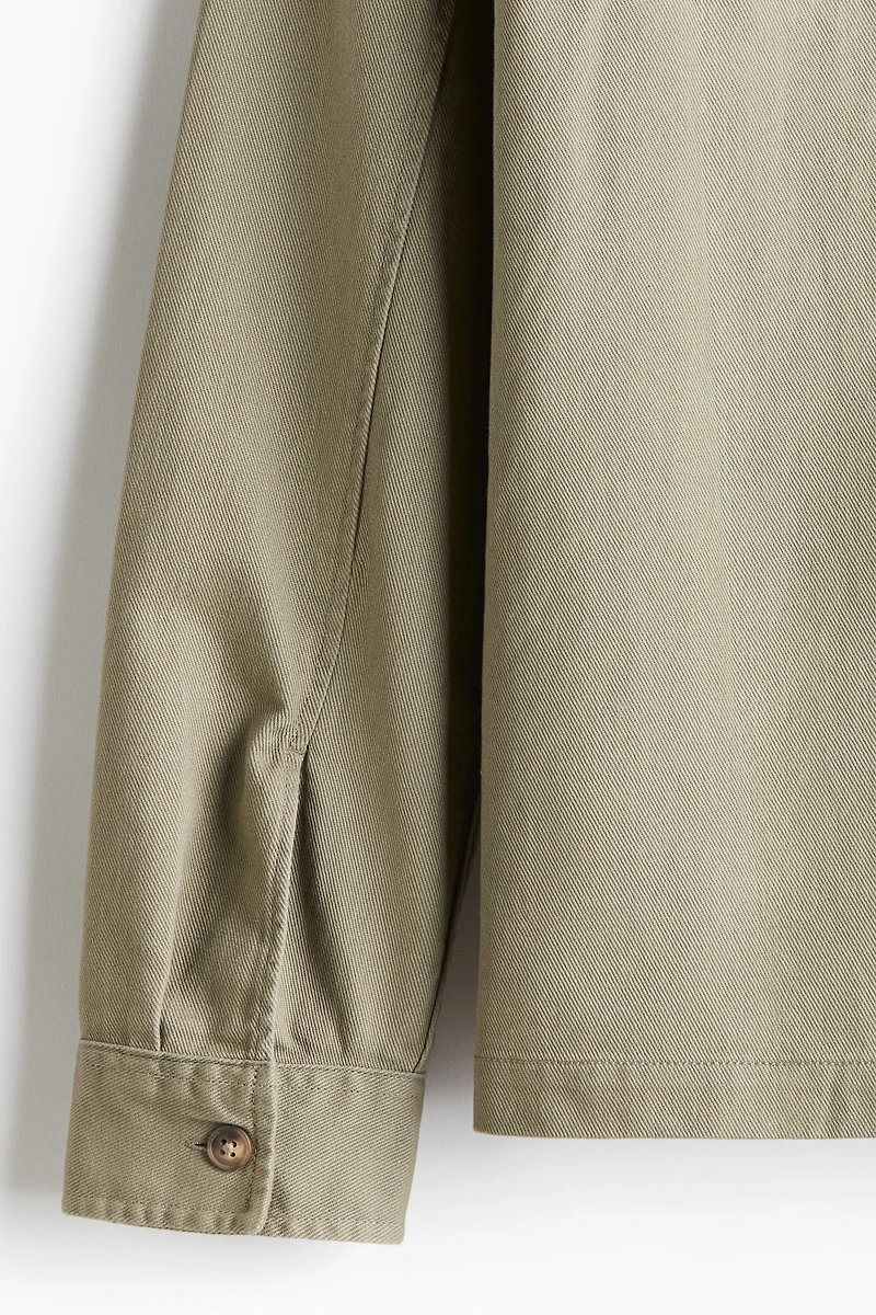 Regular-Fit Cotton Twill Overshirt