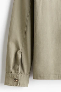 Regular-Fit Cotton Twill Overshirt