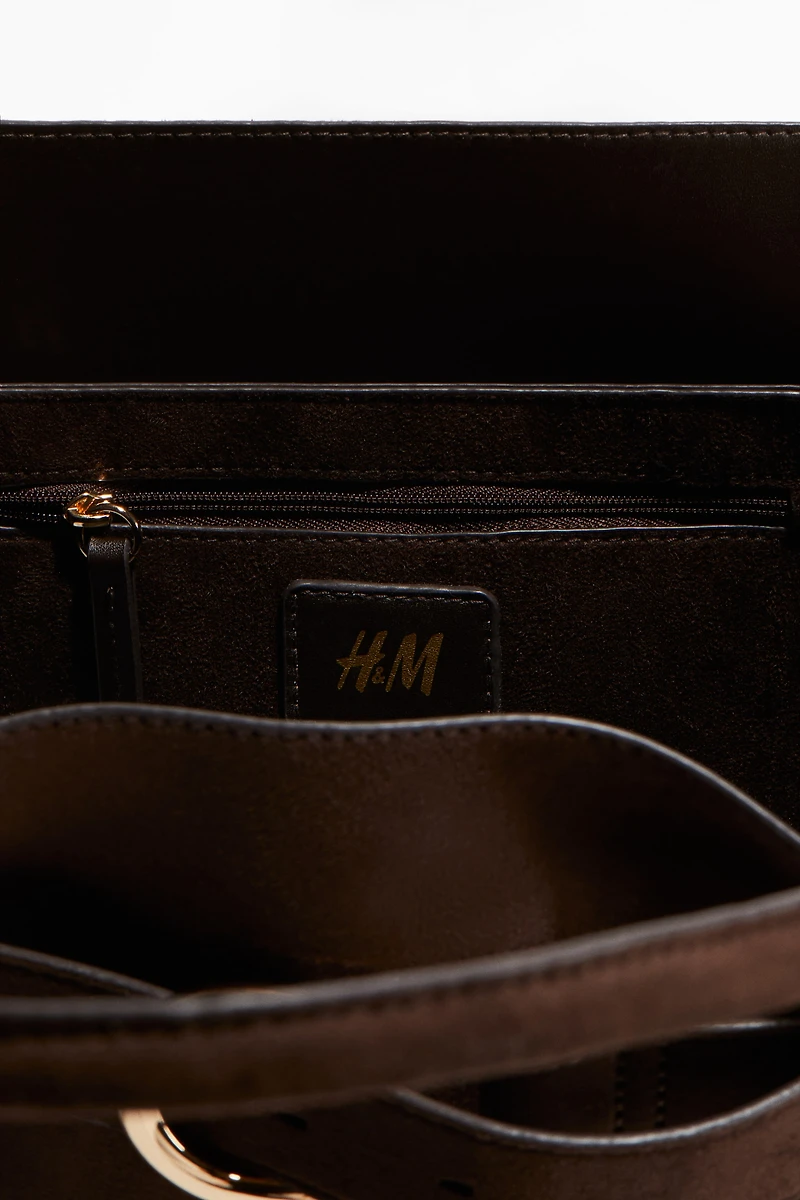 Strap-Detail Tote Bag