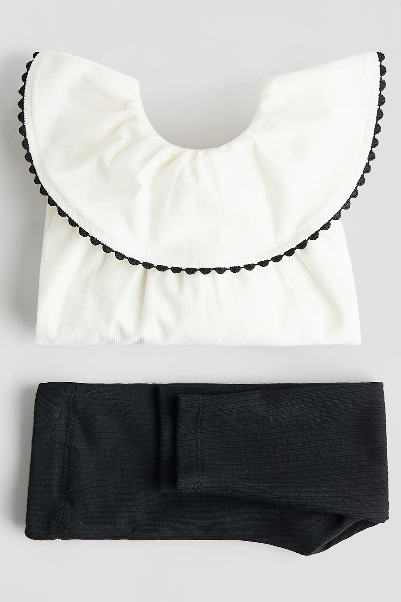 2-piece Blouse and Leggings Set