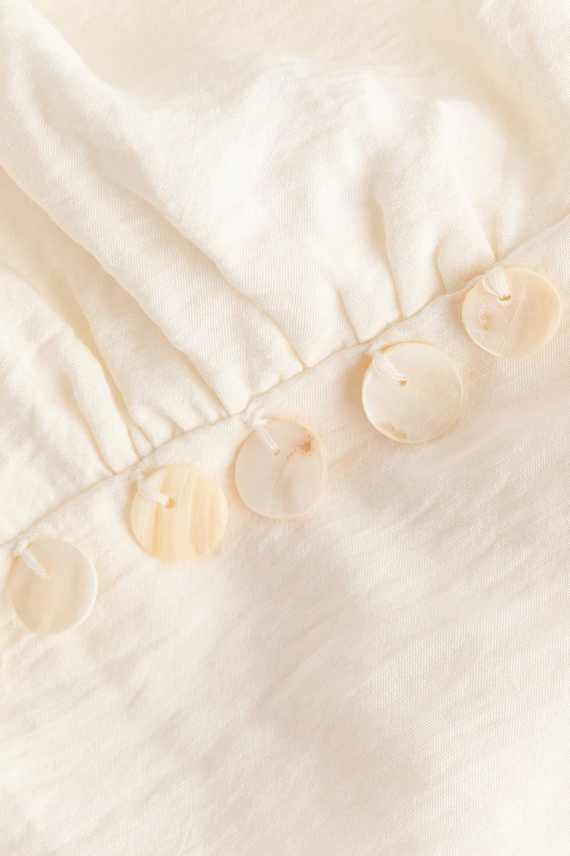 Sequin-detail halterneck top