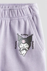 Sweatpant Joggers with Printed Motif