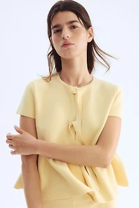 Knit Tie-Detail Top