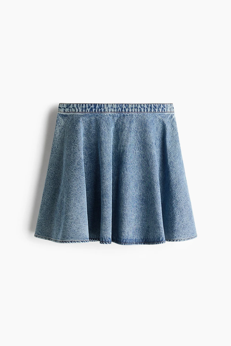 Denim Circle Skirt