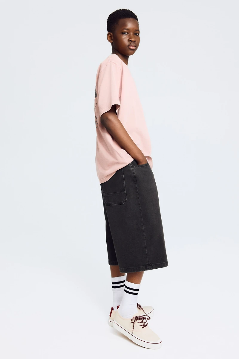 Baggy-Fit Denim Shorts