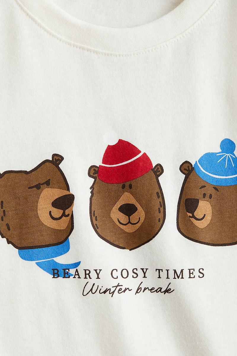 T-shirt en coton avec motif