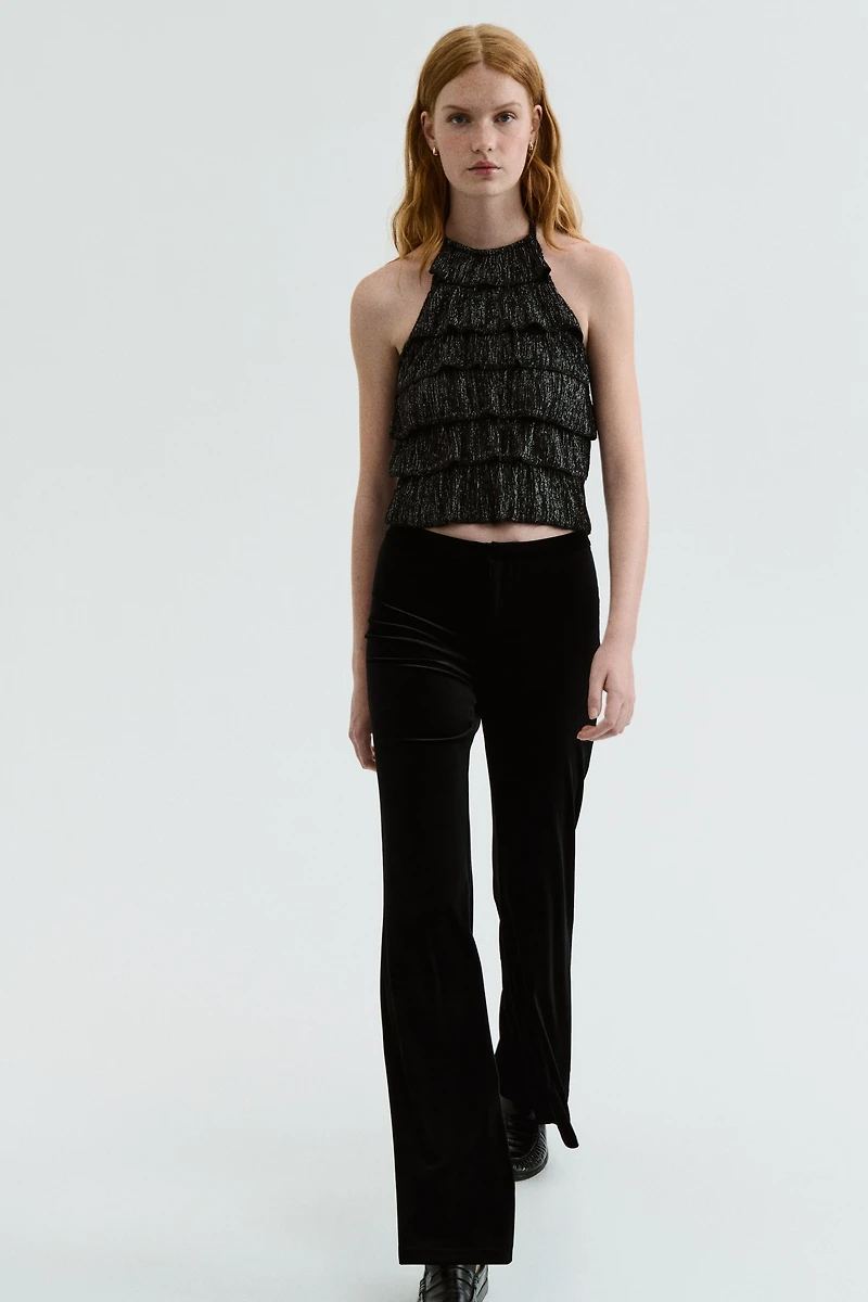 Tiered Halterneck Top