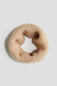 Rib-knit Tube Scarf
