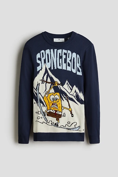 Chandail en tricot jacquard