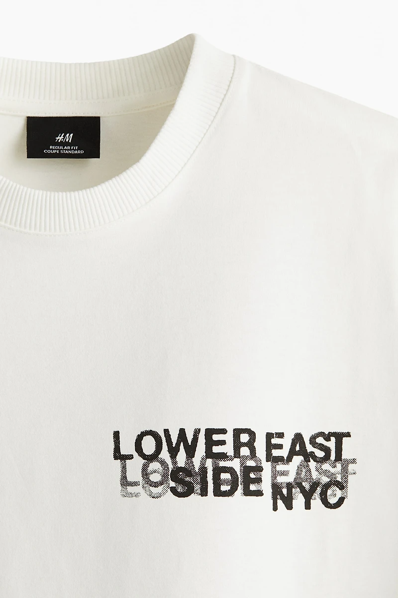 T-shirt classique en coton imprimé