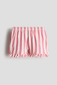 Textured Cotton Shorts